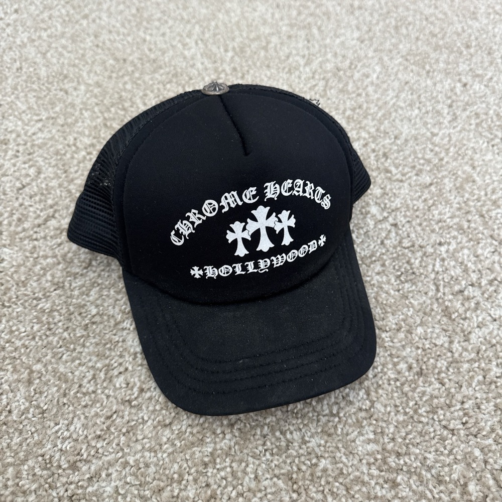 Chrome Hearts Black Mesh Cap